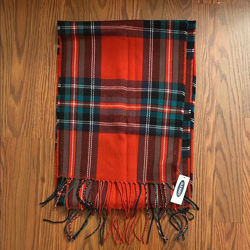 Old Navy Red Plaid Scarf